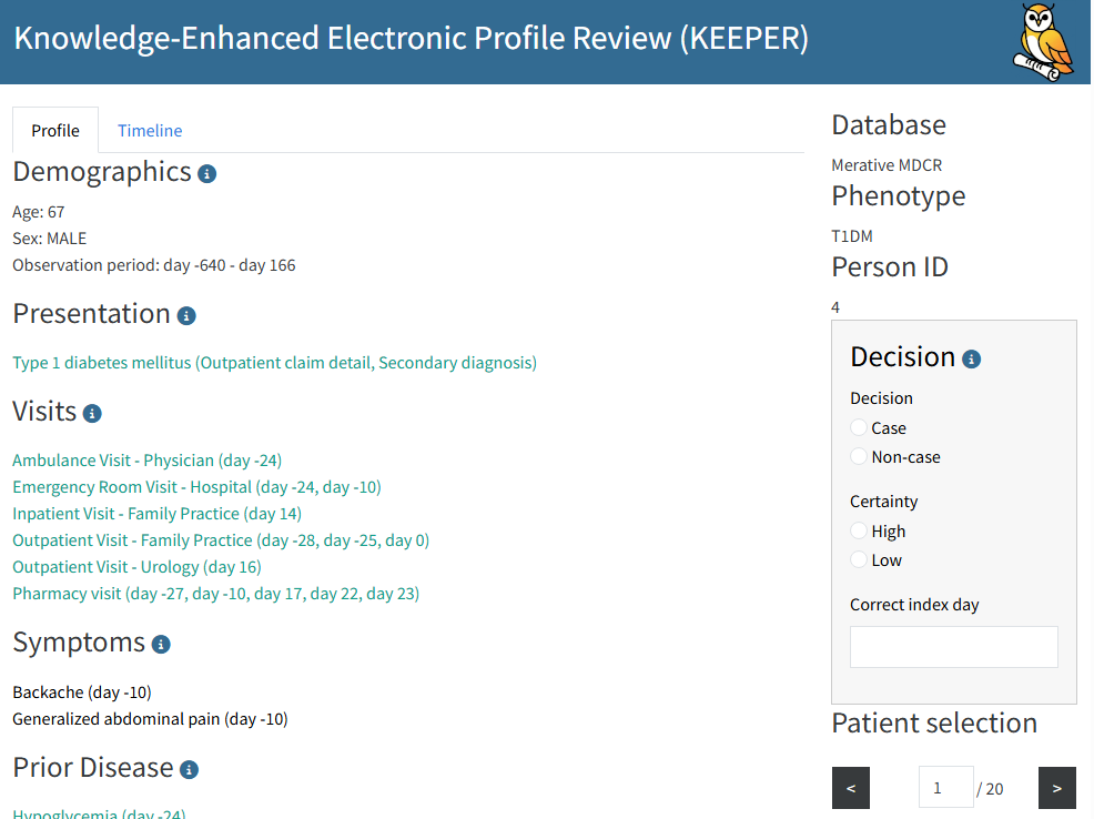 The Keeper Shiny app